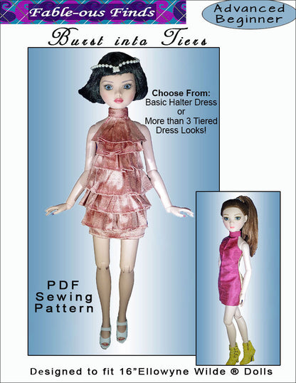 Ellowyne Wilde Burst into Tiers Sewing Pattern Cover