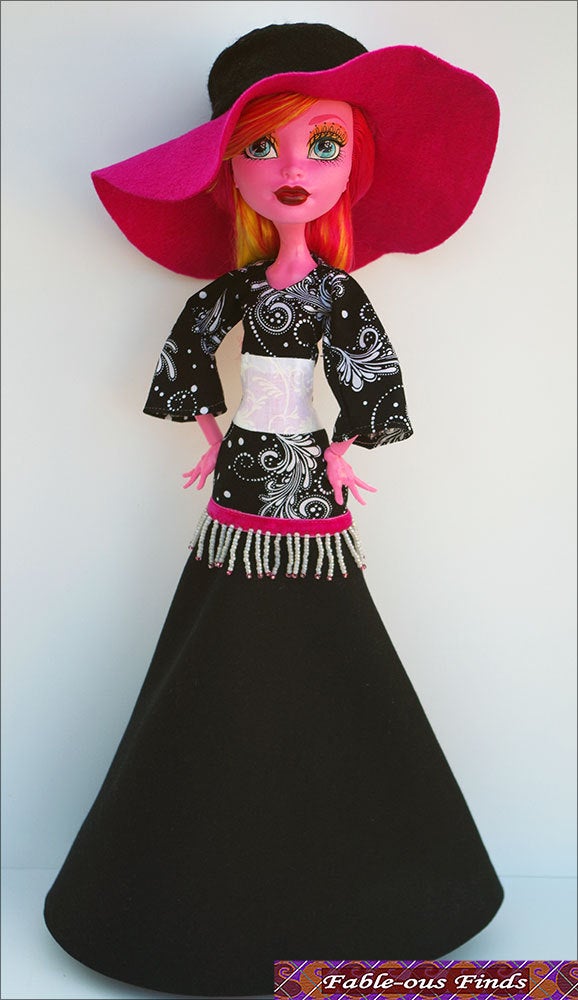 Bohemian Beauty Maxi Dress and Floppy Hat Front View