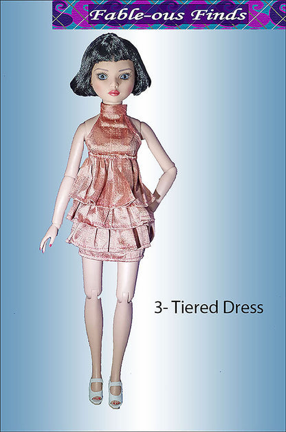 Burst into Tiers 3-Tiered Dress Front View 
